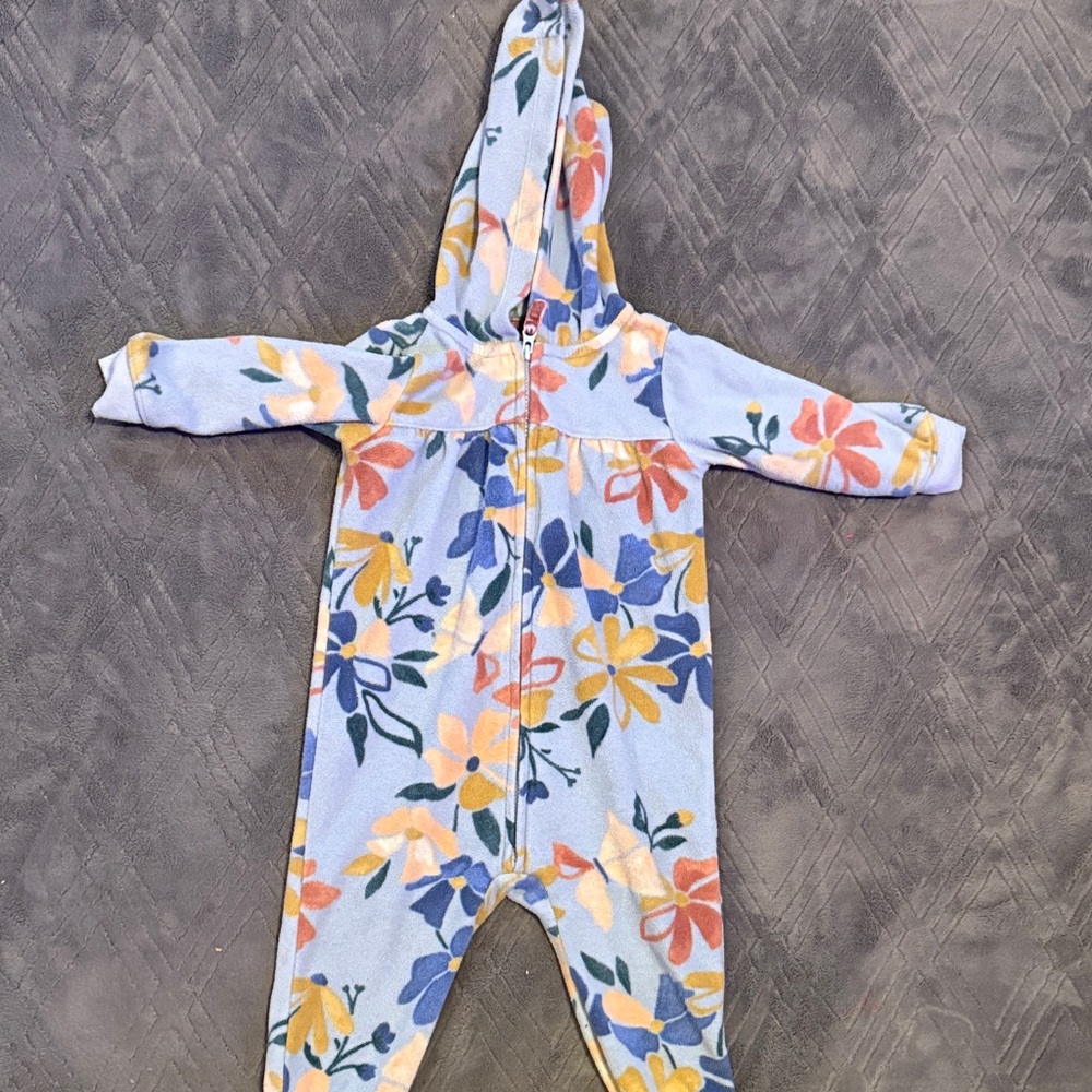 Carter's Blue and Pink Baby Onesie